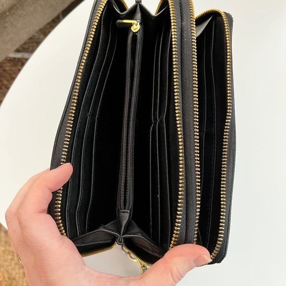 A New Day Brand Black Double-Zip Wallet - Picture 3 of 6